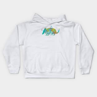 Armadillo Watercolor Painting Kids Hoodie